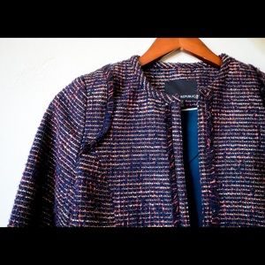BANANA REPUBLIC BLUE TWEED BLAZER - 00P
